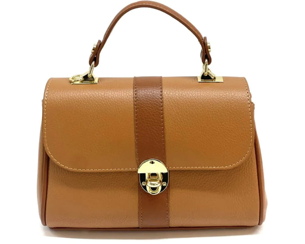 Bowling leather bag*Florence Fashion