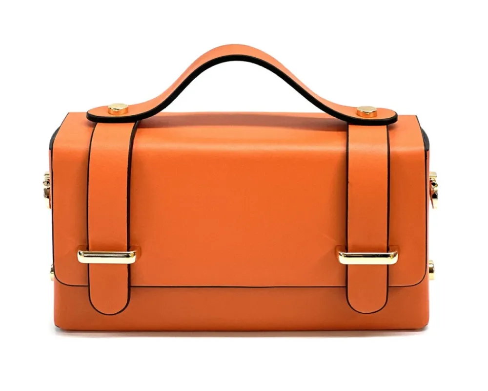 Bruna Mini Structured Leather Handbag*Florence Hot