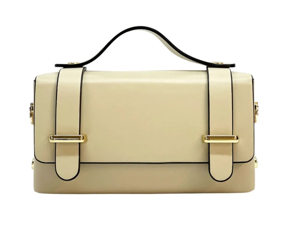 Bruna Mini Structured Leather Handbag*Florence Hot