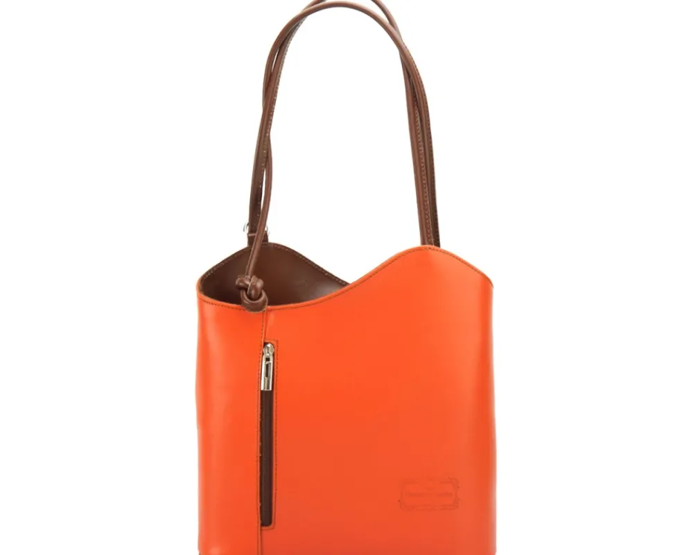 Cloe Leather Convertible Shoulder Bag and Backpack*Florence Outlet