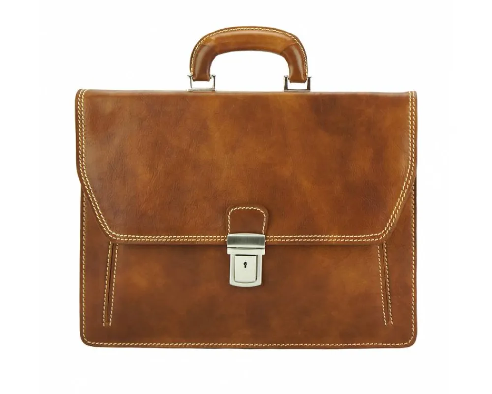 Corrado Leather Briefcase*Florence New
