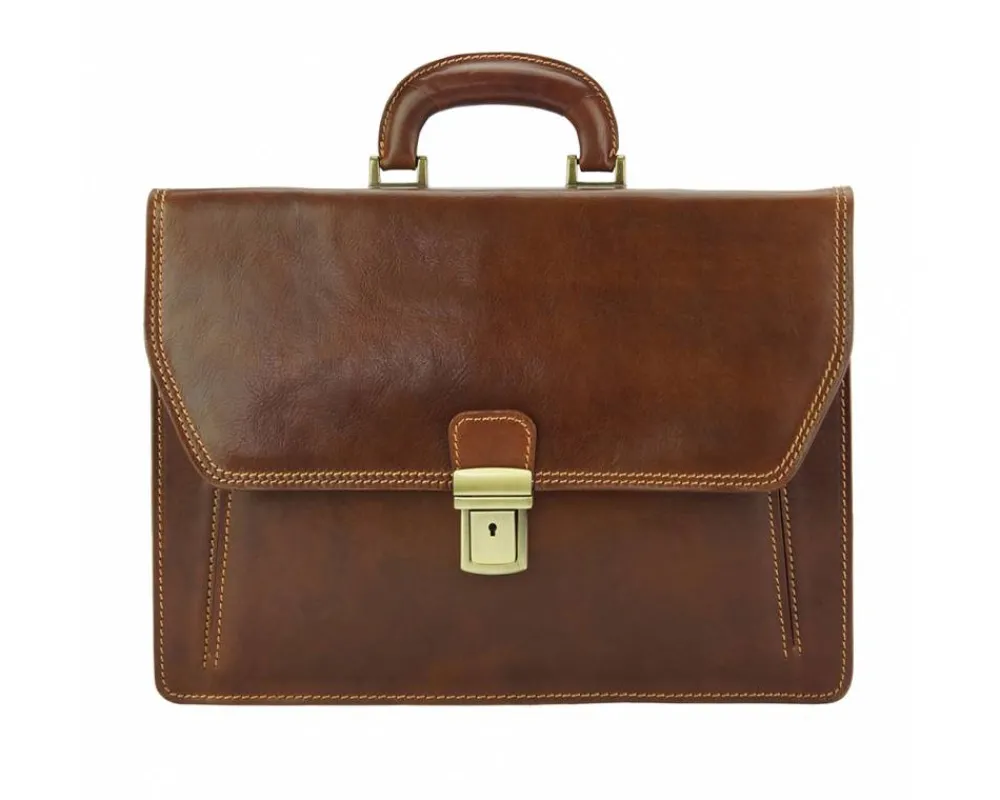 Corrado Leather Briefcase*Florence New