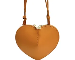 Cuoretta Mini Heart-Shaped Leather Crossbody Bag*Florence Discount