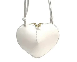 Cuoretta Mini Heart-Shaped Leather Crossbody Bag*Florence Discount