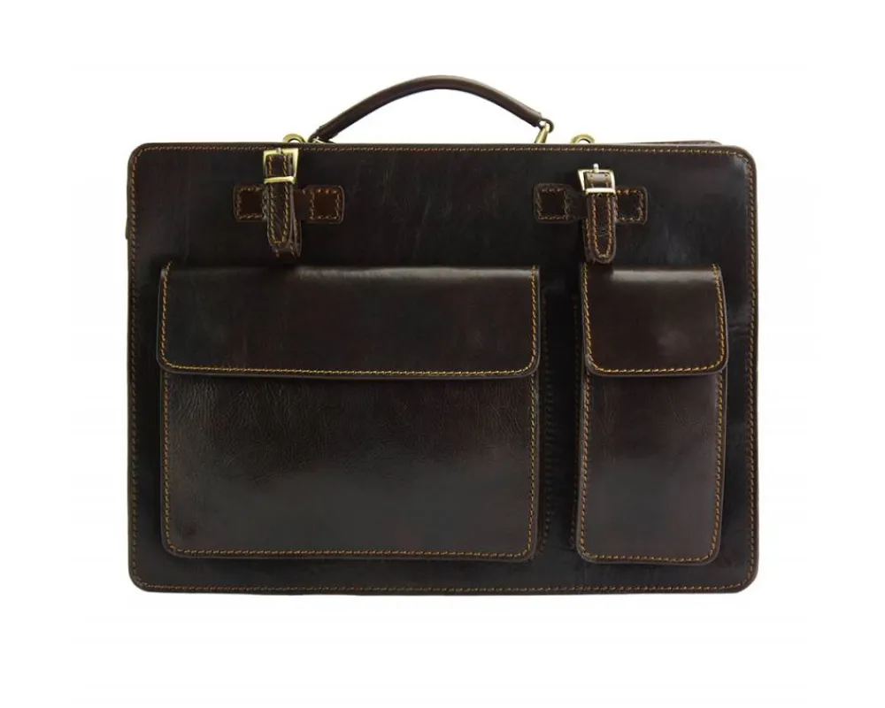 Daniele leather briecase*Florence Best
