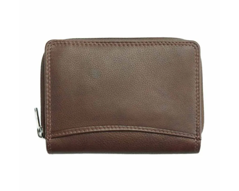 Diamante Compact and Elegant Leather Wallet*Florence Best