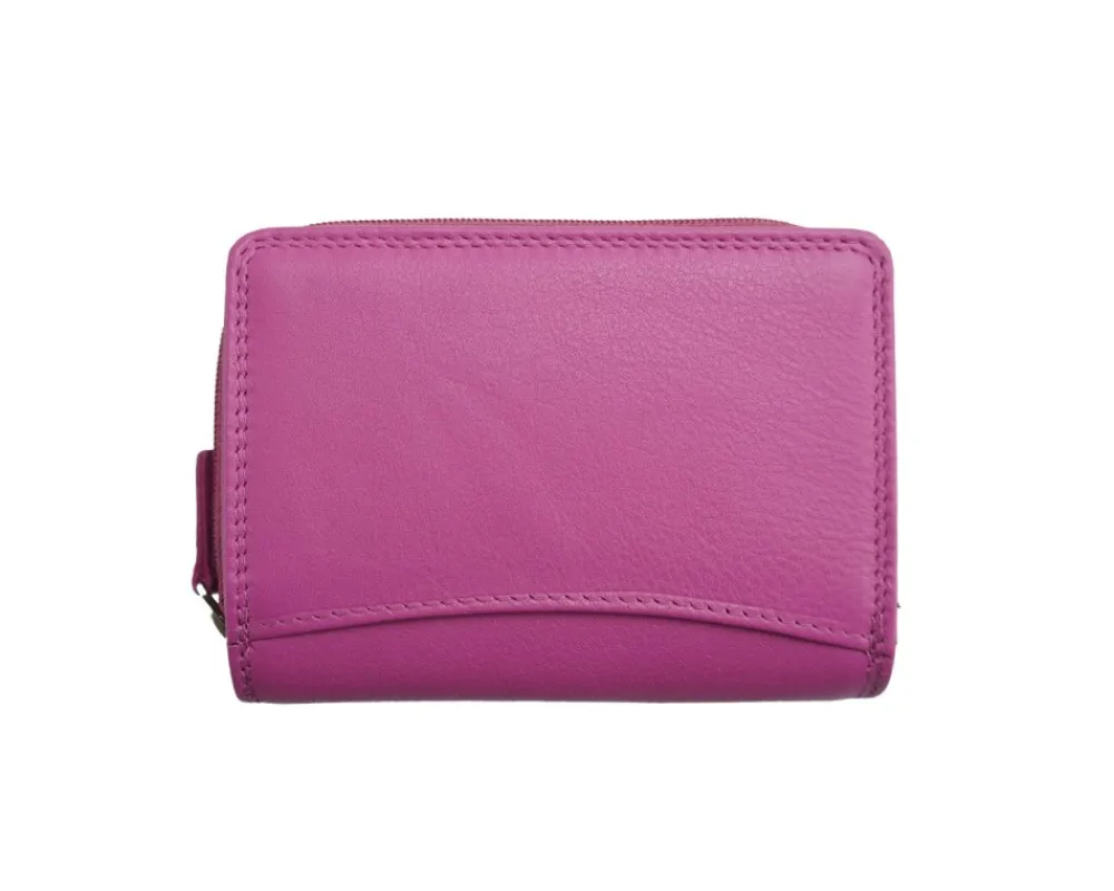 Diamante Compact and Elegant Leather Wallet*Florence Best
