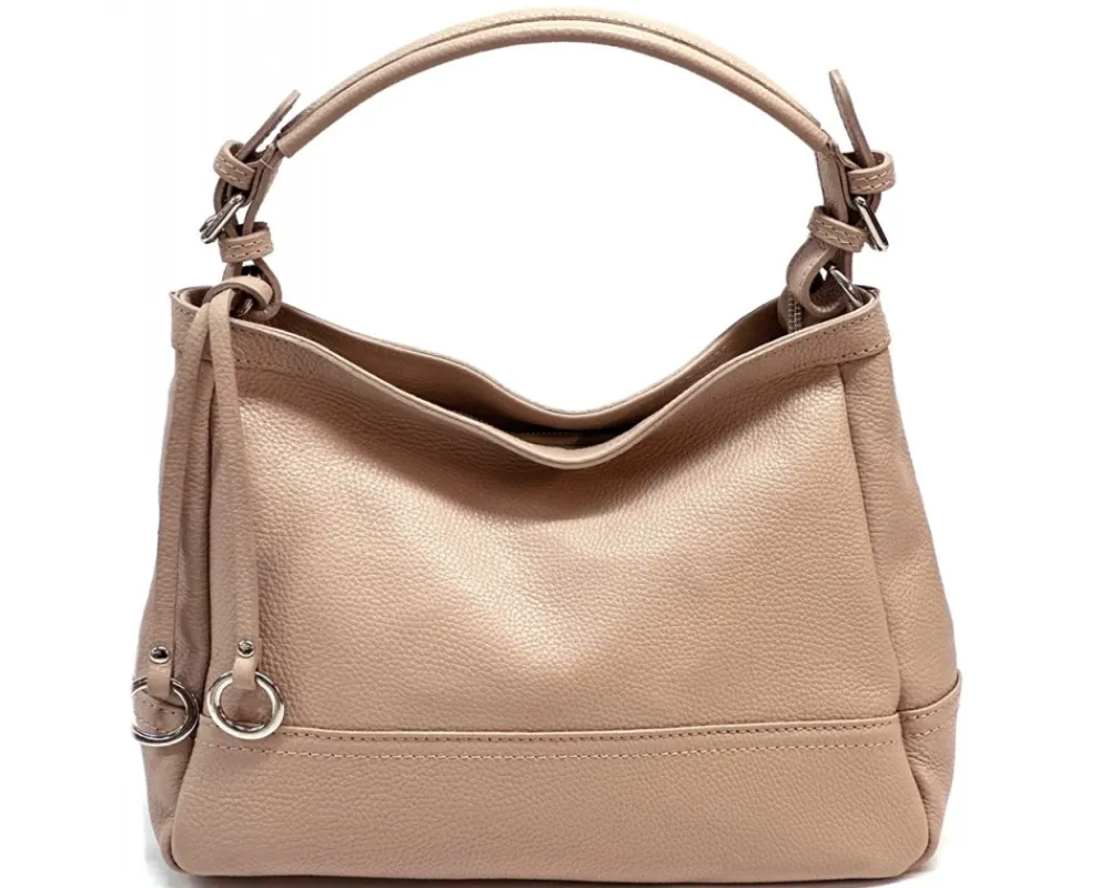 Elena Hobo Italian Leather Shoulder Bag*Florence Clearance