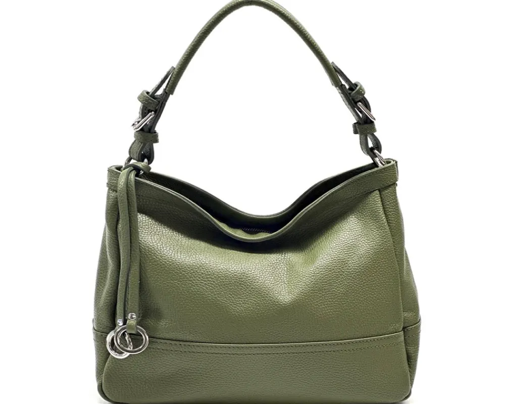 Elena Hobo Italian Leather Shoulder Bag*Florence Clearance