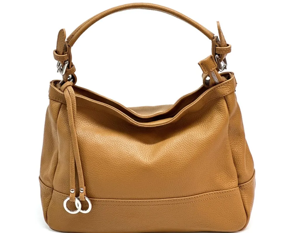 Elena Hobo Italian Leather Shoulder Bag*Florence Clearance