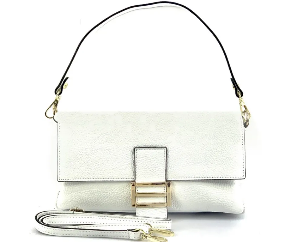Elisabetta Shoulder Calf-Skin Leather Bag*Florence Best