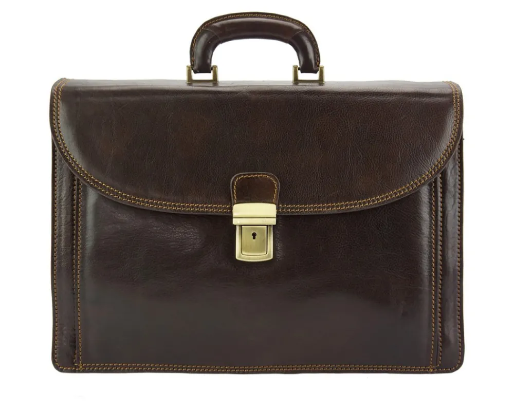 Filippo Leather Business Briefcase*Florence Fashion