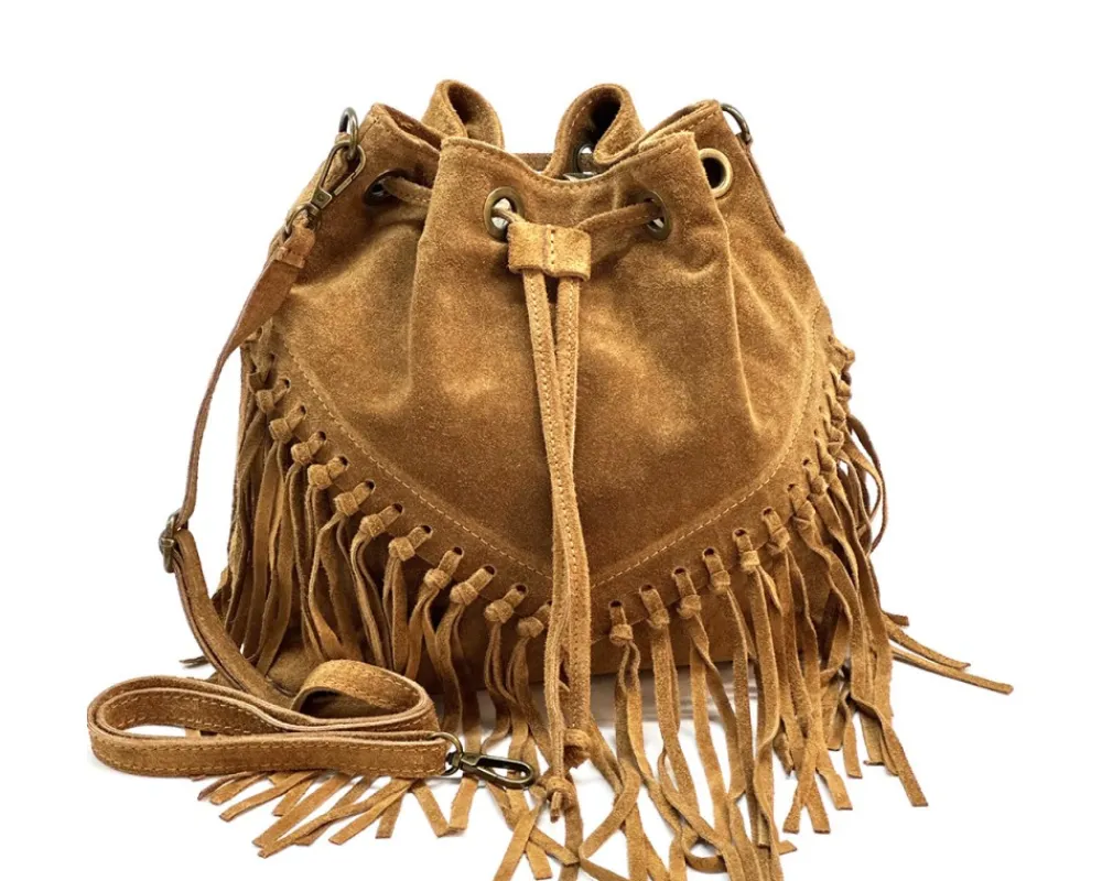 Ileana leather Bucket Bag*Florence Fashion