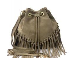 Ileana leather Bucket Bag*Florence Fashion
