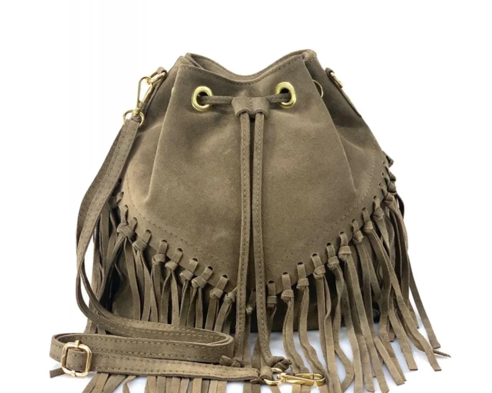 Ileana leather Bucket Bag*Florence Fashion