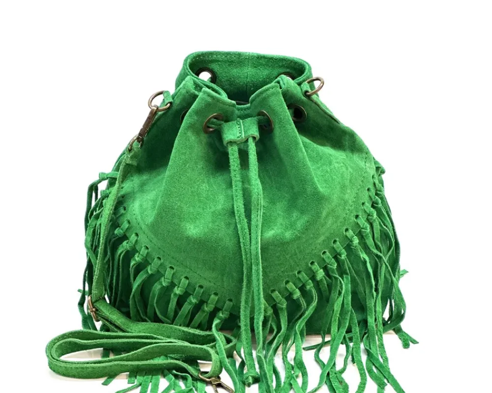 Ileana leather Bucket Bag*Florence Fashion