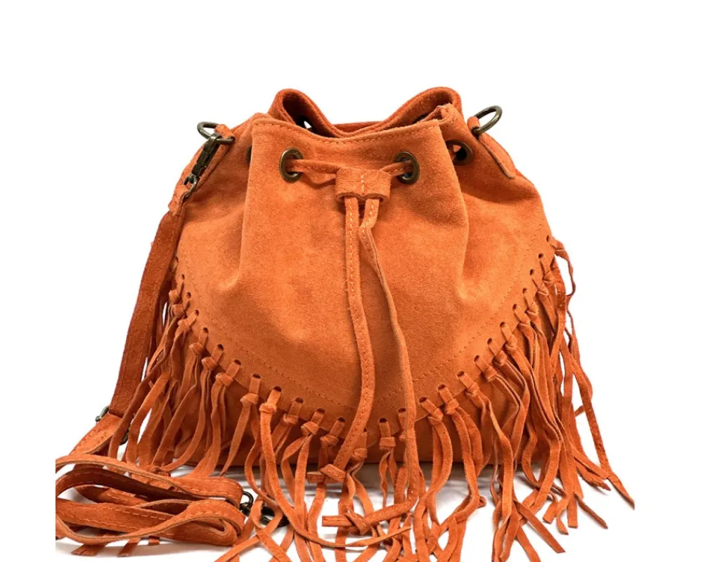 Ileana leather Bucket Bag*Florence Fashion