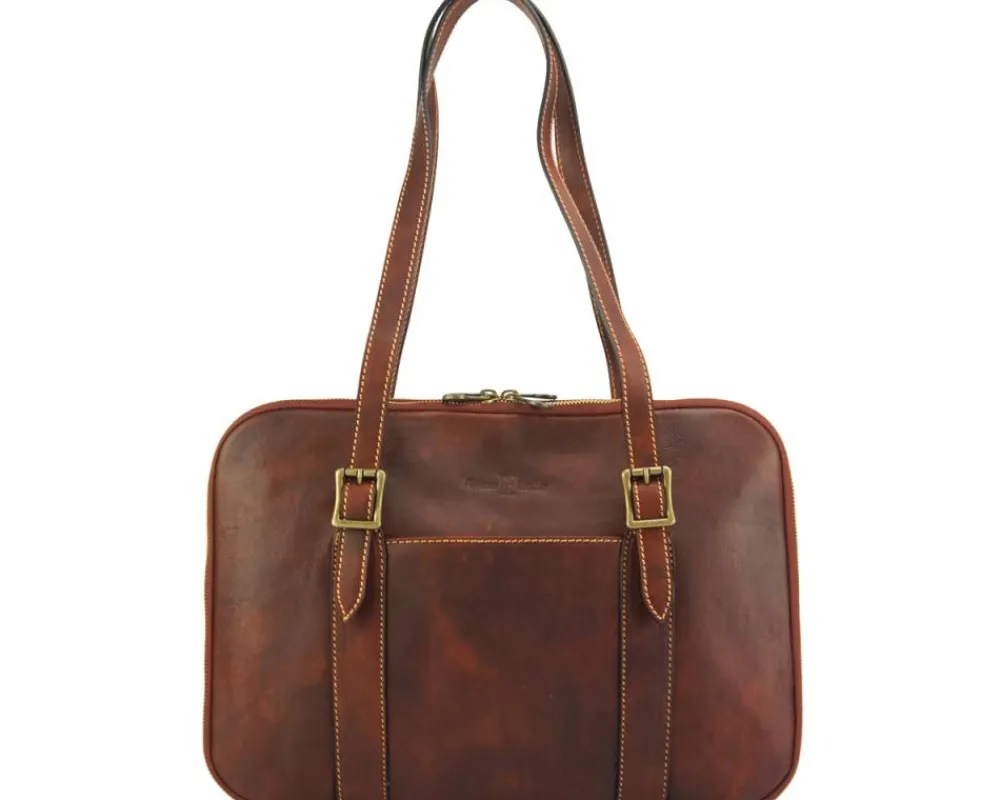 Iéna Shoulder tote in natural cowhide trim*Florence Sale