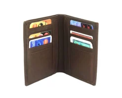 Ivo Leather Wallet Vertical Design for Maximum Organization*Florence New