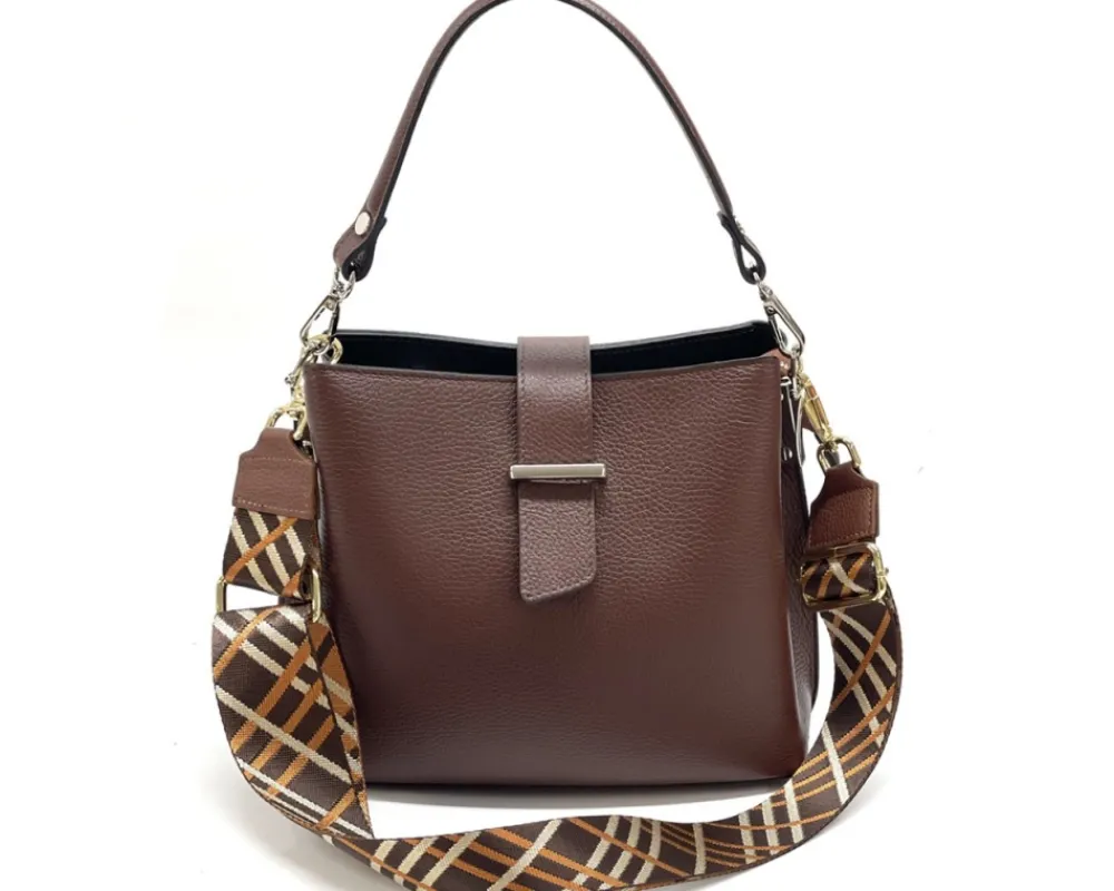 Kristen T leather shoulder bag*Florence Sale