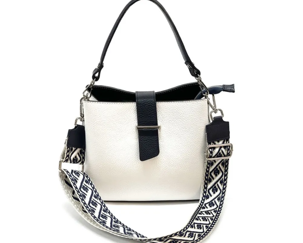 Kristen T leather shoulder bag*Florence Sale
