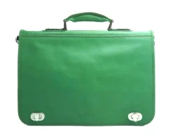 Leather briefcase with two compartments*Florence Fashion