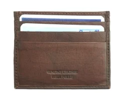 Lisa S Calf-Skin Leather Card Holder*Florence New