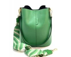 Maddalena GM leather bucket bag*Florence Outlet
