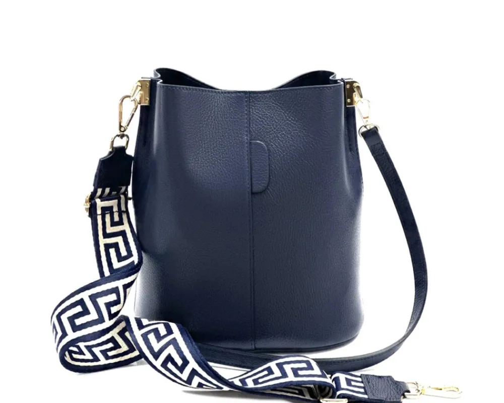 Maddalena GM leather bucket bag*Florence Outlet