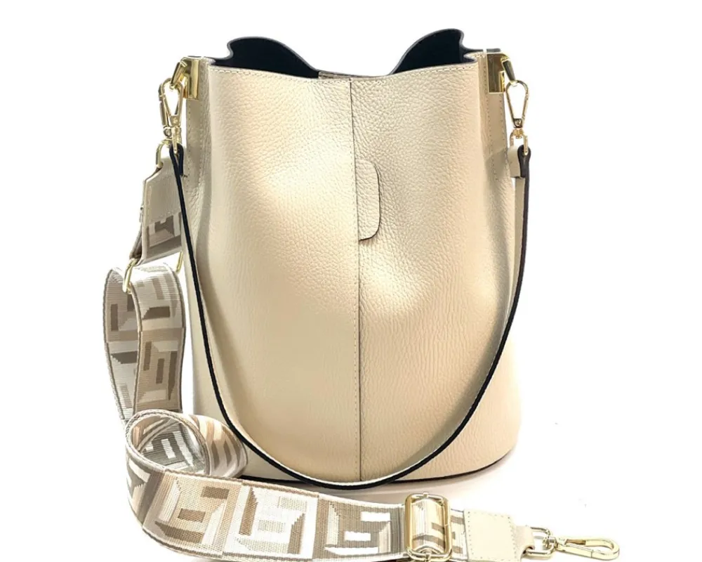 Maddalena GM leather bucket bag*Florence Outlet