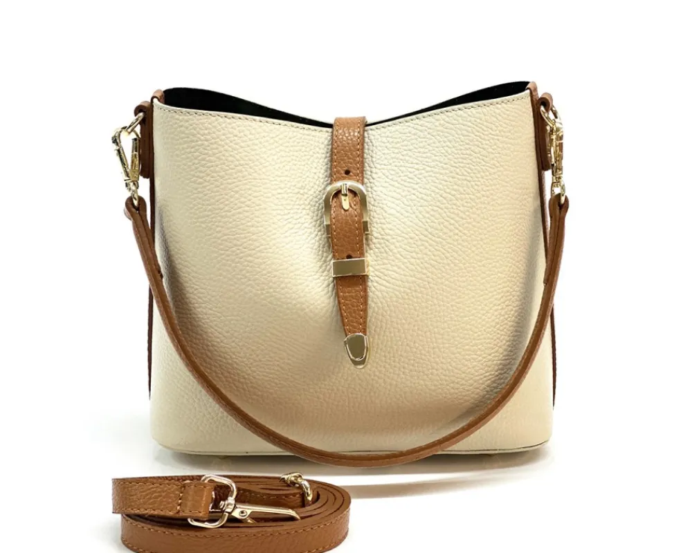 Mafalda Shoulder leather bag*Florence Fashion