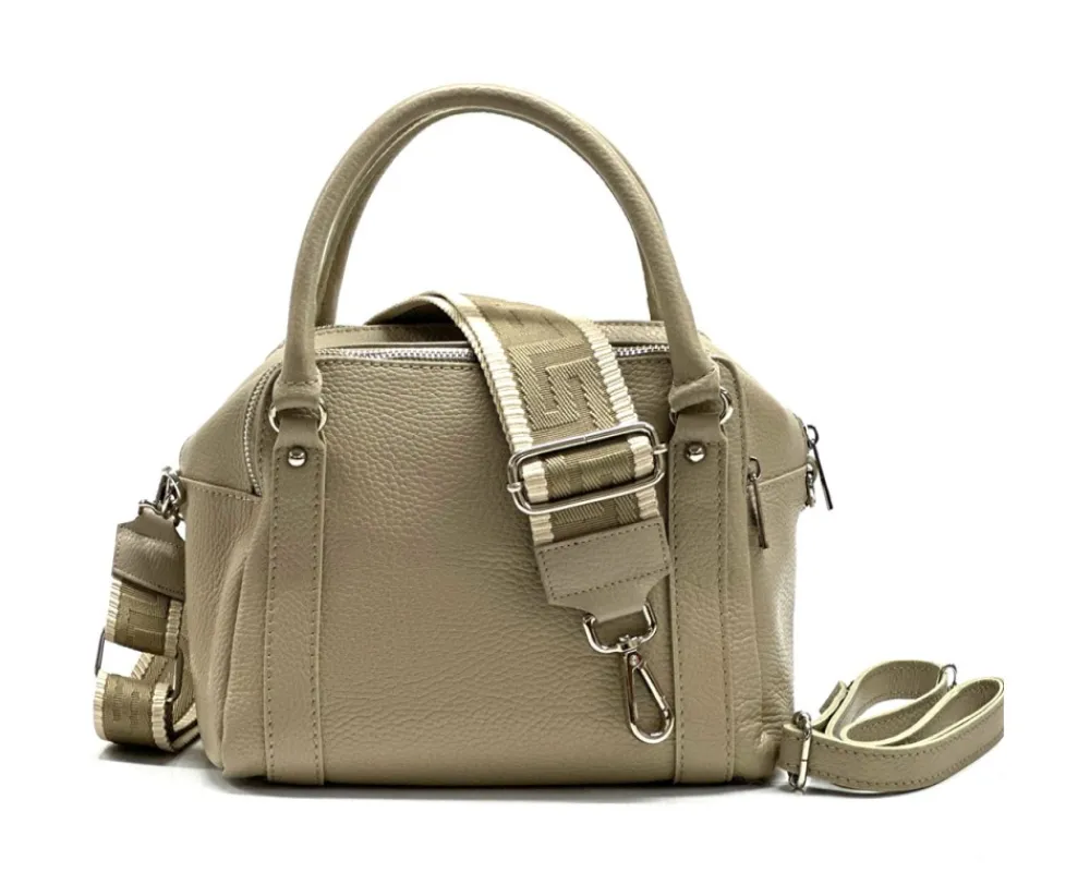 Maica Leather Boston Bag*Florence New