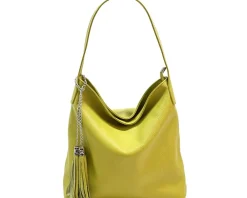 Prudenzia Leather Shoulder Bag*Florence Clearance