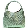 Regina Italian Handmade Quilted Leather Hobo Bag*Florence Fashion