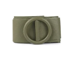 Rings of Elegance Genuine Leather Belt with Decorative Ring*Florence Hot