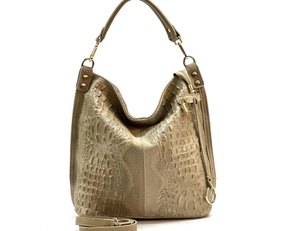 Selene S Leather Hobo Bag*Florence Outlet