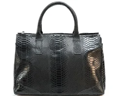Serpentina Genuine Leather Bag with Python Print*Florence Clearance