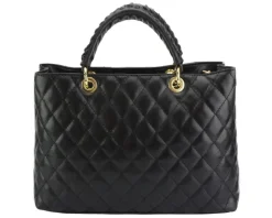 Severa Italian Genuine Leather Quilted Handbag*Florence Best