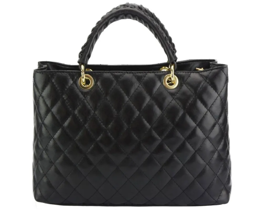 Severa Italian Genuine Leather Quilted Handbag*Florence Best