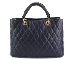 Severa Italian Genuine Leather Quilted Handbag*Florence Best