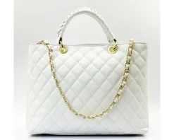 Severa Italian Genuine Leather Quilted Handbag*Florence Best