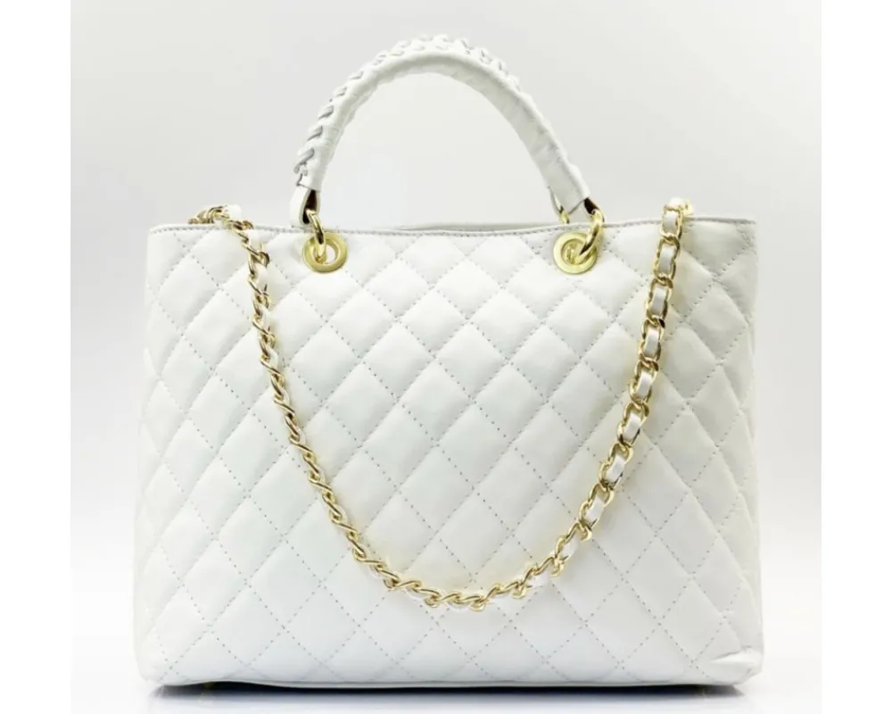 Severa Italian Genuine Leather Quilted Handbag*Florence Best