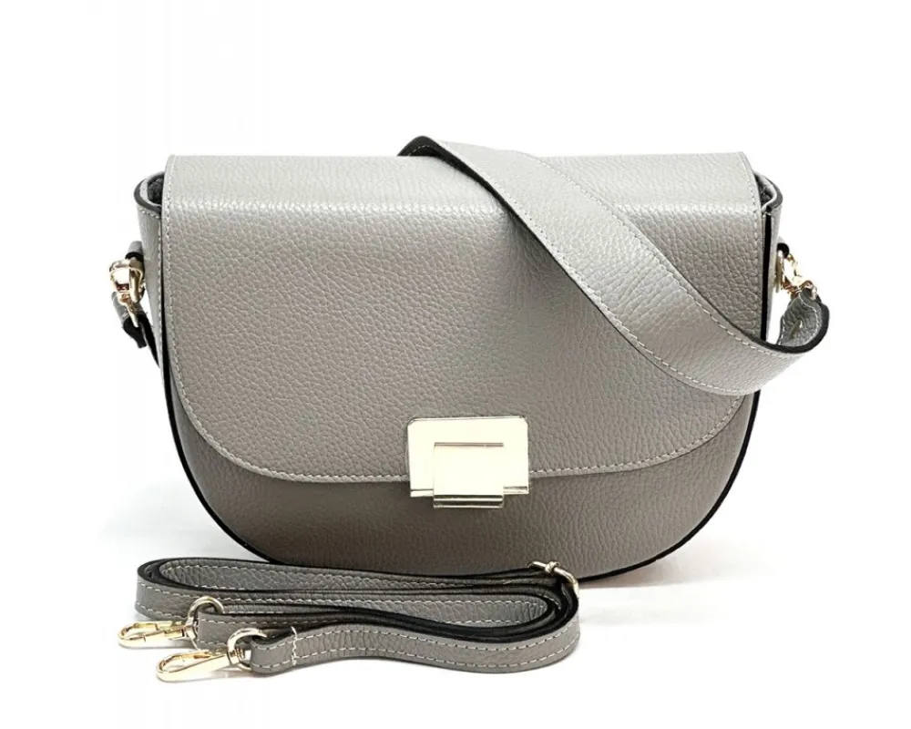 Shoulder flap bag Luna by cow leather*Florence Fashion