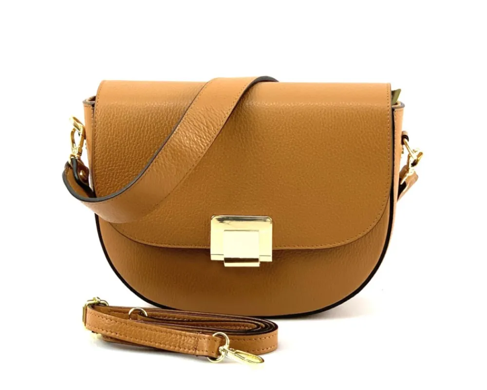 Shoulder flap bag Luna by cow leather*Florence Fashion