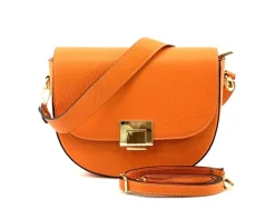 Shoulder flap bag Luna by cow leather*Florence Fashion