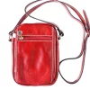 Small travel bag with shoulder strap in genuine cow leather*Florence Sale