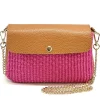 Solea Straw and Leather Clutch & Crossbody Bag*Florence Online