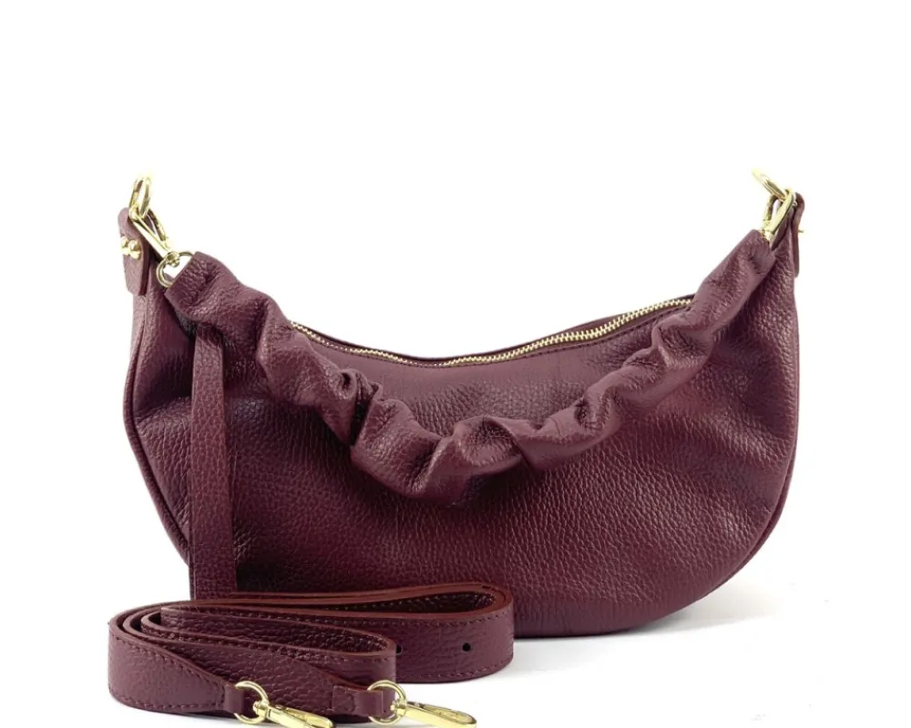 Tara Small Hobo Leather Bag*Florence New