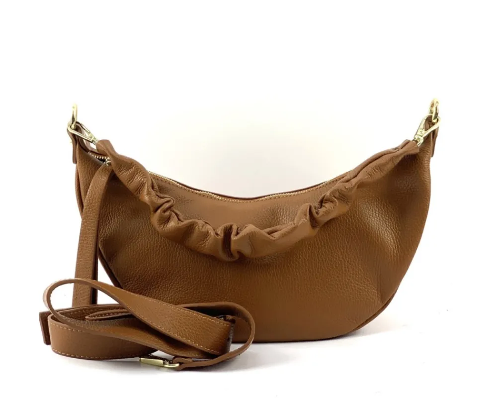 Tara Small Hobo Leather Bag*Florence New