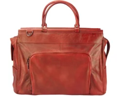 Travel bag Gennaro in vintage leather*Florence Fashion